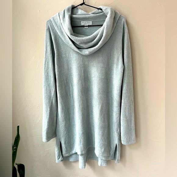 BAREFOOT DREAMS COZYCHIC ULTRA LITE HI LOW COWL SWEATER - Picture 2 of 5